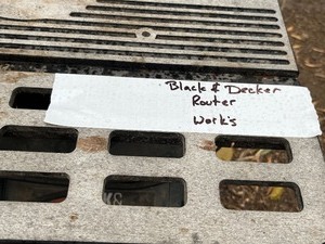 Black & Decker Benchtop Electric Router Table -- Works