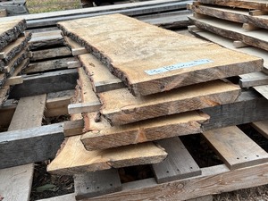 Lot Of (4) 1.5 x 15 Pine Slabs -- 4ft Lengths