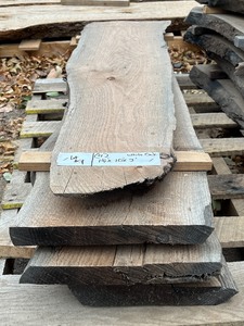 Lot Of (4) 1.25 x 10 White Oak Wood Slabs -- 3ft Lengths