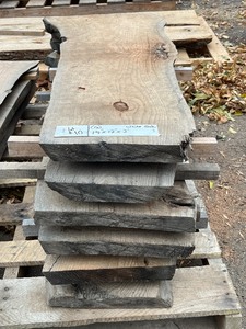 Lot Of (6) 1.25 x 12 White Oak Wood Slabs -- 3ft Lengths