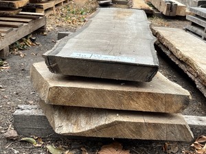 Lot Of (3) 2.25 x 14 White Oak Wood Slabs -- 6.5ft Lengths