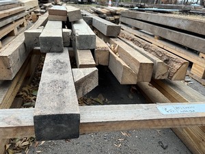 Pallet Lot Of (11) 3 x 4 White Oak Timbers ---9ft Lengths