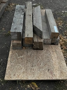 Pallet Lot Of (9) 6x6 & 8x8 Mixed-Species Timbers