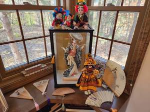 lot 103 image: Doll & Fan Lot