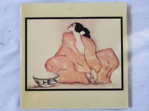lot 114 image: R.C. Gorman Art Tile