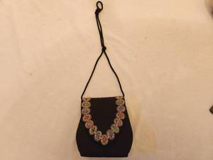 lot 51 image: Black Purse with Beading