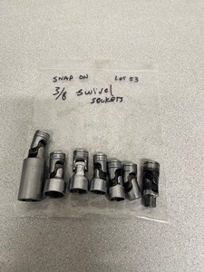 lot 53 image: Assortment of Snap-On 38 drive Swivel Sockets