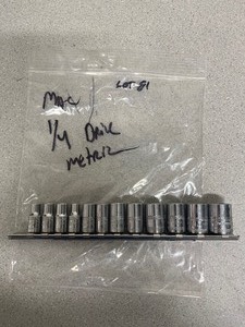 lot 81 image: Set of MAC 14 drive metric Sockets