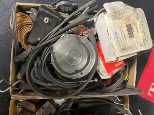 lot 121 image: 2 flats of MISC. Hardware out of tool box