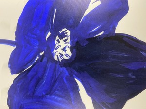lot 65 image: Indigo Petal II Canvas Gicle From Pier 1