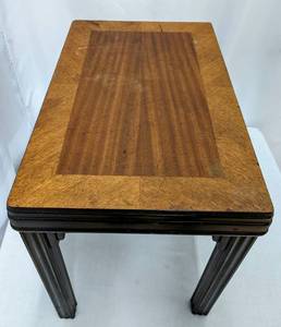 lot 114 image: Small Vintage Art Deco Style Wooden Side Table