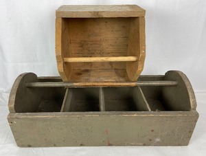 lot 144 image: Vintage Wooden Tool Boxes
