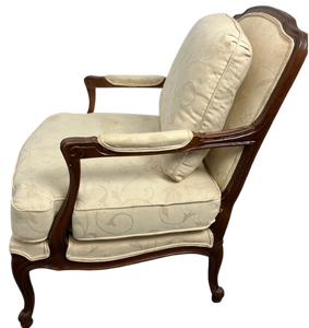 lot 20 image: 20th Century Louis XV Style French Country Bergere Chair
