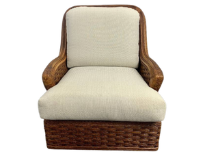 lot 38 image: Vintage Braxton Culler Rattan Lounge Chair