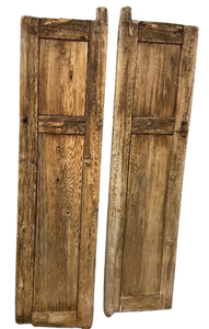 lot 140 image: Antique Rare Spanish Influence Double Doors w Wrought Iron Hardware