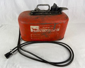 lot 3A image: Vintage Johnson Mile Master Outboard Motor Boat Fuel Gas Tank