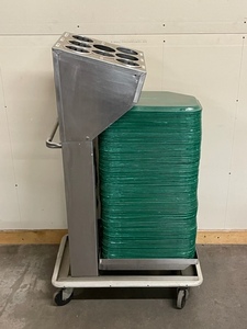 lot 36 image: Commercial Food Tray and Flatware Storage Cart