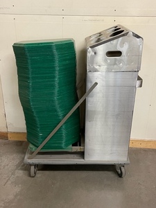 lot 39 image: Commercial Food Tray and Flatware Storage Cart