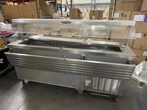 lot 52 image: Commercial Stainless Steel Salad Bar