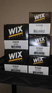 (5) Wix Oil Filters