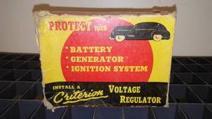 Voltage Regulator 1937-40.