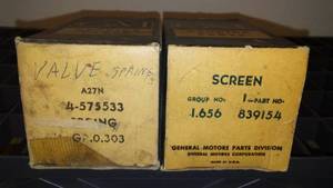 GM Parts. 2 Valve Springs And Screen.