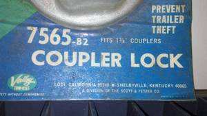 Trailer Hitch Coupler Lock- Old School