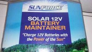 12 Volt Solar battery maintainer.
