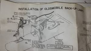 1960 Oldsmobile Wiring Sheet. 16.5 x 11 in.