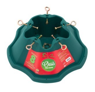 lot 781 image: Oasis Resin Tree Stand for Live Trees up to 8 ft. Tall, 519-ST - SOLD AS IS