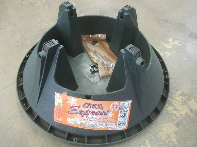 lot 440 image: Cinco Express Tree Stand for Trees Up to 12 ft. Tall, C-144E - SOLD AS IS