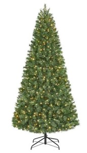 lot 733 image: Home Accents 7.5 ft Festive Pine Pre-Lit LED Artificial Christmas Tree with 500 Color Changing Mini Lights, 1006215506 - SOLD AS IS