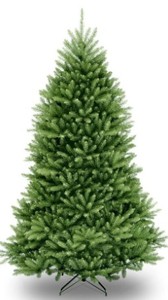 lot 757 image: Home Accents 7.5 ft. Unlit Dunhill Fir Artificial Christmas Tree, 1000130118 - SOLD AS IS