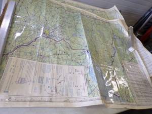 lot 4 image: 2 Vintage Large Mn Aeronautical Charts one Laminated