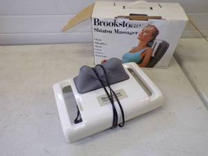 lot 57 image: Vintage Brookstone Neck Massager Works
