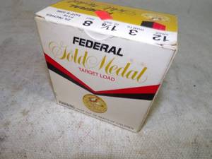 lot 100 image: Full Box Federal 12 Gauge 8 Shot, Shotgun Shells