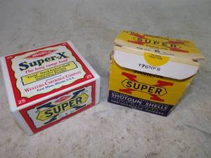 lot 103 image: Full Box Western 12 Gauge 6 Shot, Shotgun Shells and Partial Box Western 12 Gauge 6 Shot