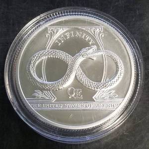 2 TROY OZ .999 FINE SILVER INFINITY ROUND IN AIRTITE
