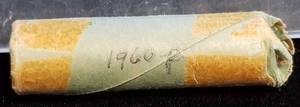 UNCIRCULATED ROLL OF 1960 US 90% SILVER ROOSEVELT DIMES 50 COINS