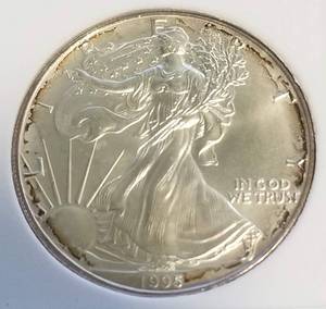 1995 AMERICAN SILVER EAGLE IGS MS70