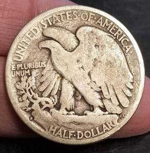 1927-S WALKING LIBERTY HALF DOLLAR