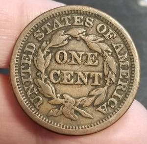 1848 US BRAIDED HAIR LARGE CENT
