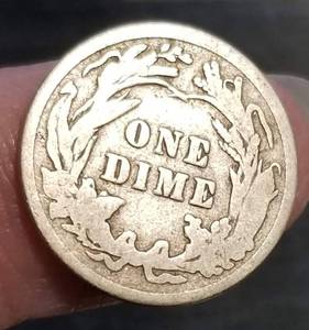 1916 US BARBER DIME