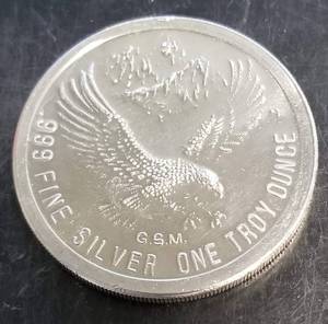 1 TROY OZ .999 FINE SILVER PROSPECTOR ROUND