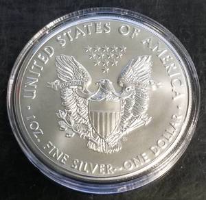 2020 AMERICAN SILVER EAGLE 1 TROY OZ .999 FINE SILVER IN AIRTITE
