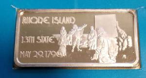 2 TROY OZ .999 FINE SILVER US STATES SERIES BY HAMILTON MINT SEALED