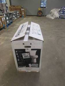 lot 526 image: Kohler Highline Arc The Complete Solution 2-piece 1.28 GPF Single Flush Elongated Toilet in White (Slow-Close Seat Included) (OPEN BOX, APPEARS TO BE IN NICE CONDITION)