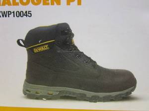 lot 583 image: Dewalt Mens Halogen 6 in. Work Boots - Soft Toe - Brown Crazy Horse Size 8(W) (NEW IN BOX)