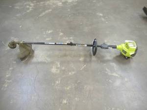 lot 678 image: RYOBI 25 cc 2-Stroke Attachment Capable Full Crank Straight Gas Shaft String Trimmer, RY253SS, Missing Filter Cover, No Compression, Cord Locks Up When Pulled - SOLD AS IS