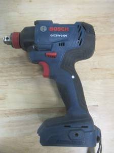 lot 712 image: BOSCH GDX18V-1600 18V 14 In. and 12 In. Two-In-One Socket-Ready Impact Driver (TOOL ONLY), Works, Slightly Used - SOLD AS IS